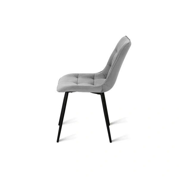 Стул B105 (B105 LIGHT GREY VL08, BK)